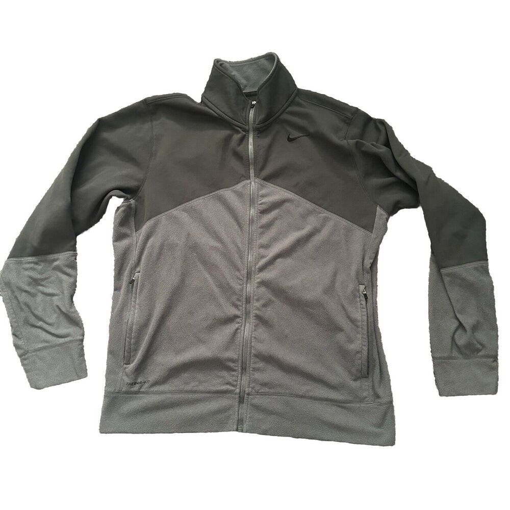 Nike Therma Fit Full Zip Pullover Gray Men’s Size Large